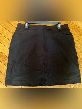 Hilary Radley Size Large Black Golf/Pickleball Skort with Pockets. EUC